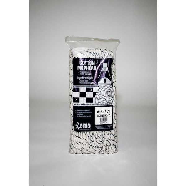 Elite Mops & Brooms Elite Mops and Brooms No 12 Cut End Cotton Mop Refill 1 pk 102-4PLY-#12 - main